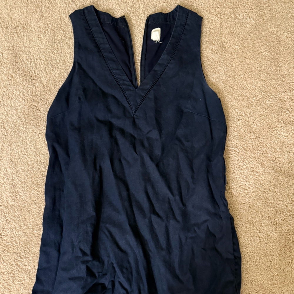 GAP Blue Sleeveless Linen Dress